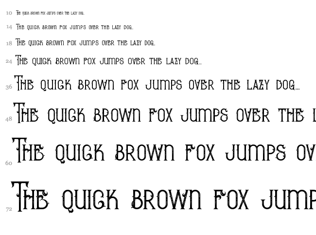 Bureno font waterfall